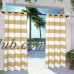 Exclusive Home Indoor/Outdoor Stripe Cabana Window Curtain Panel Pair with Grommet Top   556661315